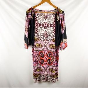 Anthropologie Paisley boho shift dolman dress, S